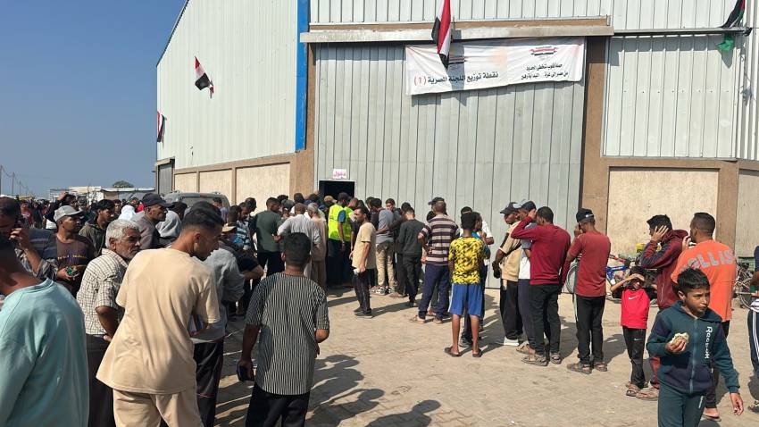 The "Hearts Across Borders" Campaign Continues on Its Second Day in Rafah to Distribute Aid to Affected Families