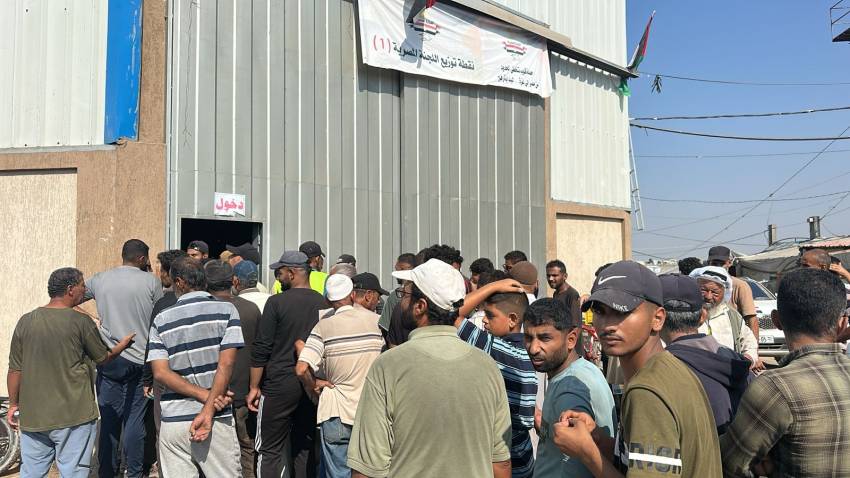 The "Hearts Across Borders" Campaign Continues on Its Second Day in Rafah to Distribute Aid to Affected Families