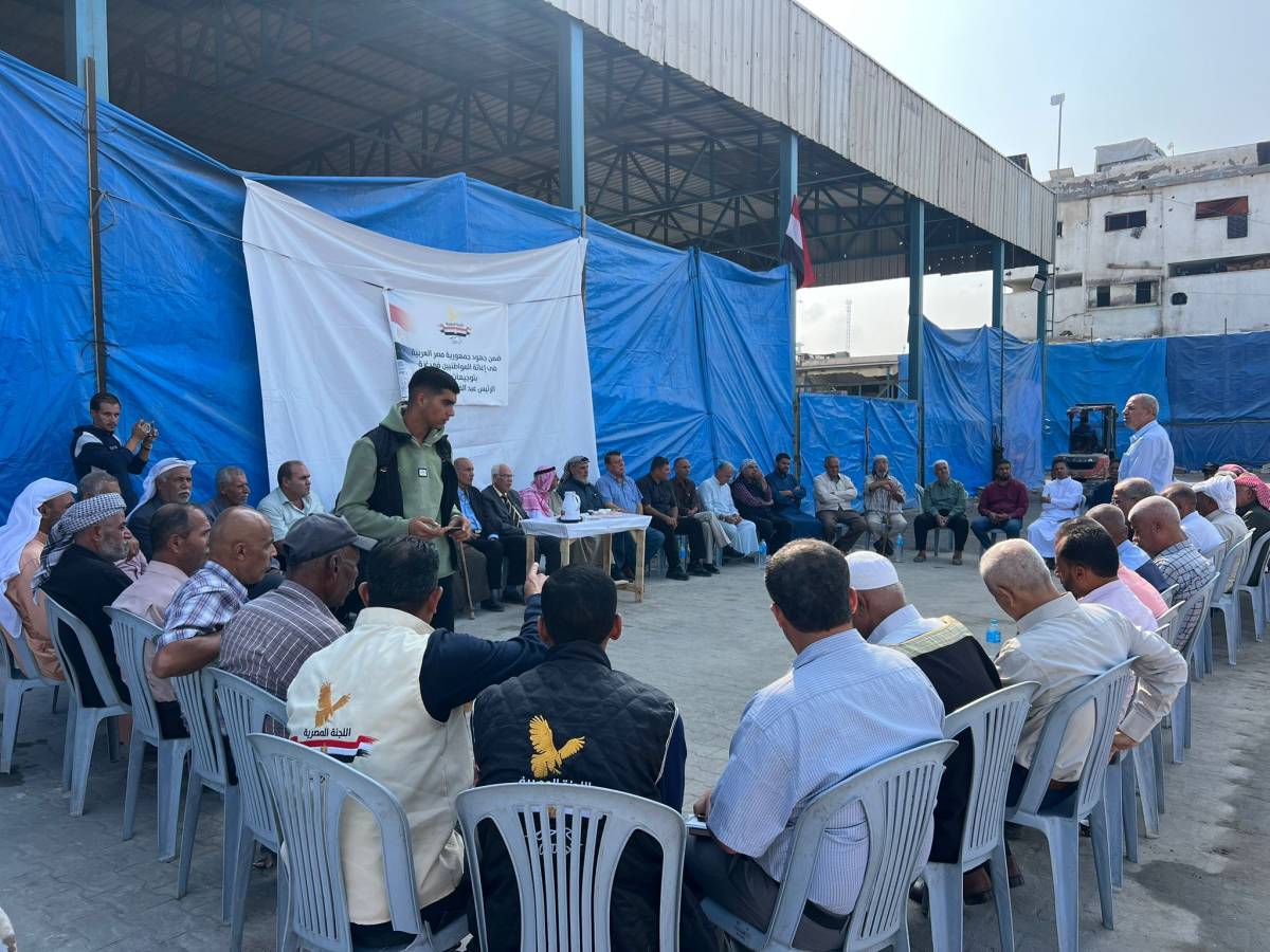 Egyptian Committee Meets Gaza’s Heads of Families to Coordinate Aid Distribution under ‘Heart Beyond Borders’ Campaign