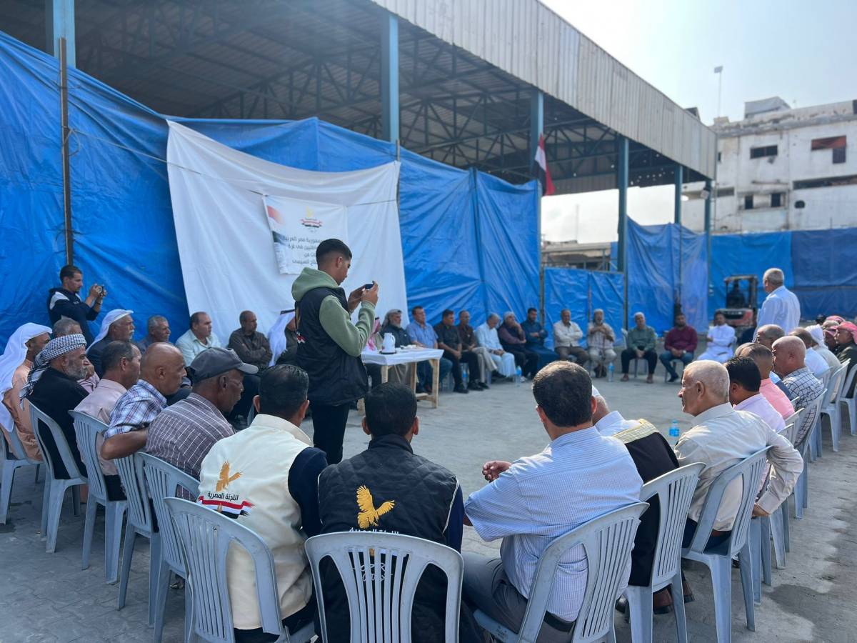 Egyptian Committee Meets Gaza’s Heads of Families to Coordinate Aid Distribution under ‘Heart Beyond Borders’ Campaign