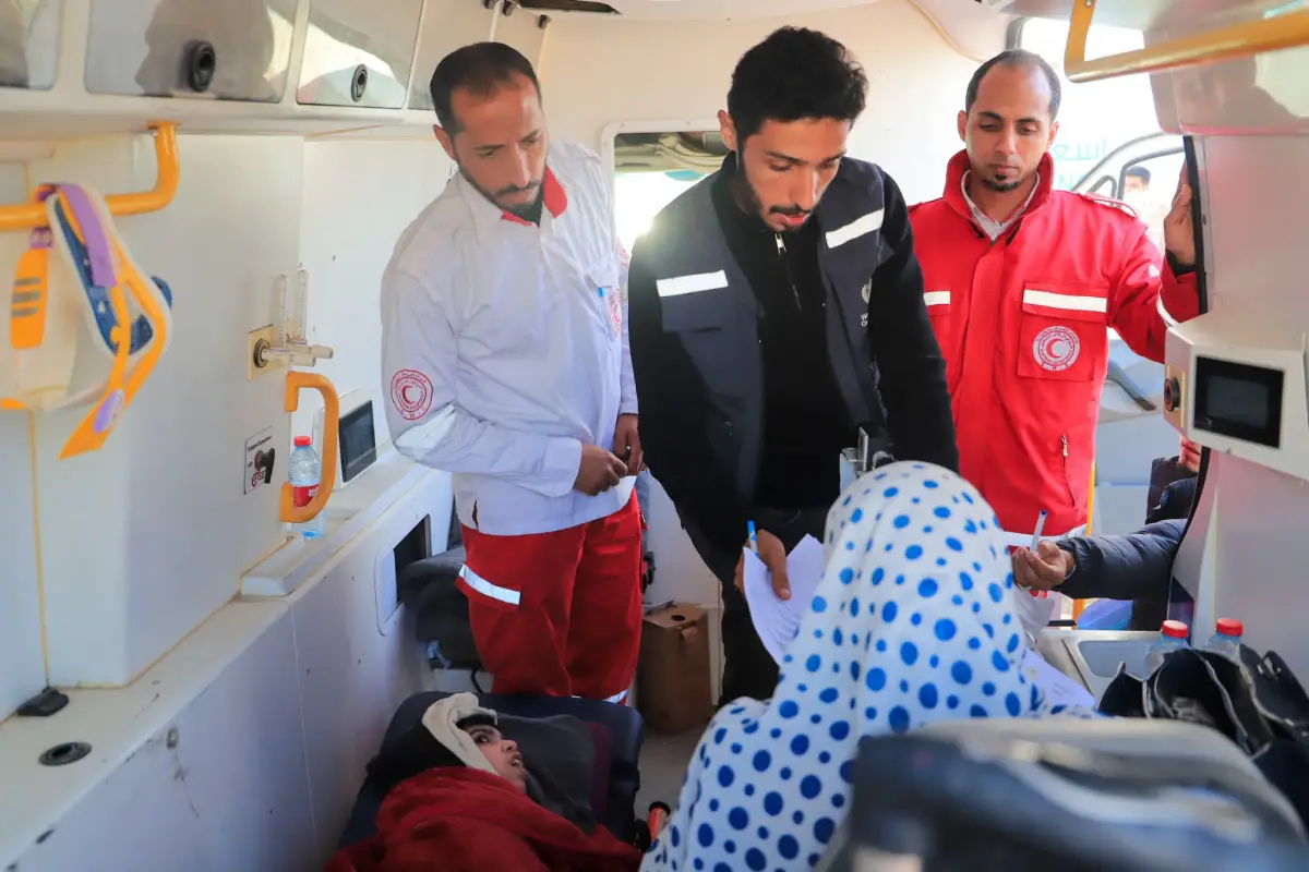 اللجنة المصرية تستقبل العائدين إلى قطاع غزة