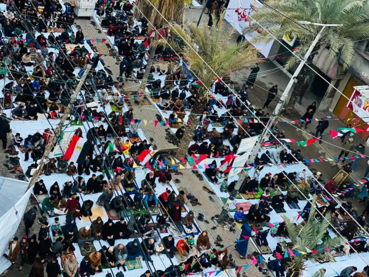 اللجنة المصرية تقوم بإحياء صلاة العيد في قطاع غزة