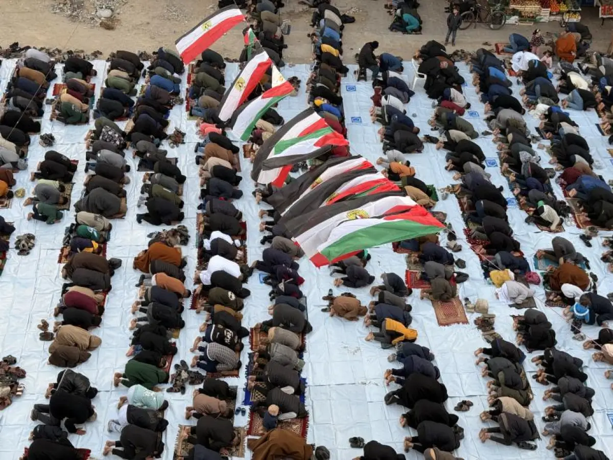 The Egyptian Committee is holding Eid prayers in the Gaza Strip