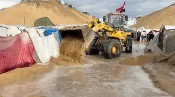 On the Frontlines: A Day with Egyptian Committee Teams Amid Adverse Weather Conditions in Gaza
